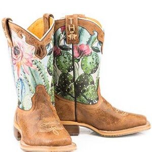 Tin Haul Toddler Girl’s Cactilicious embroidered Western Boots